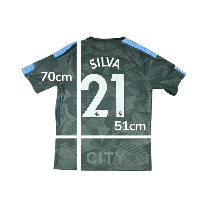 2017-18 Manchester City Third Shirt SILVA #21 - 9/10 - (M)