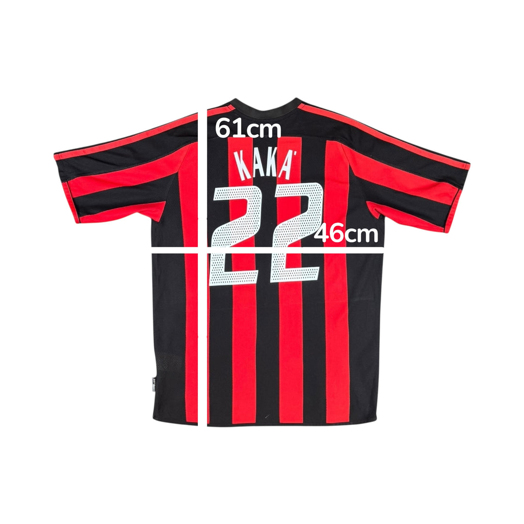 2003-04 AC Milan Adidas Home Shirt #22 KAKA - 9/10 - (15-16 Years)