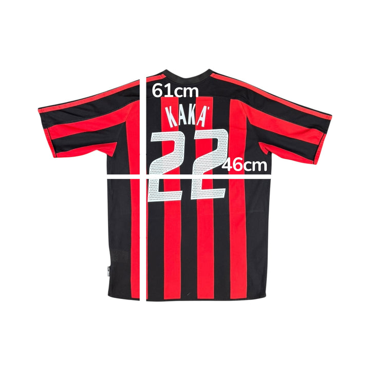 2003-04 AC Milan Adidas Home Shirt #22 KAKA - 9/10 - (15-16 Years)