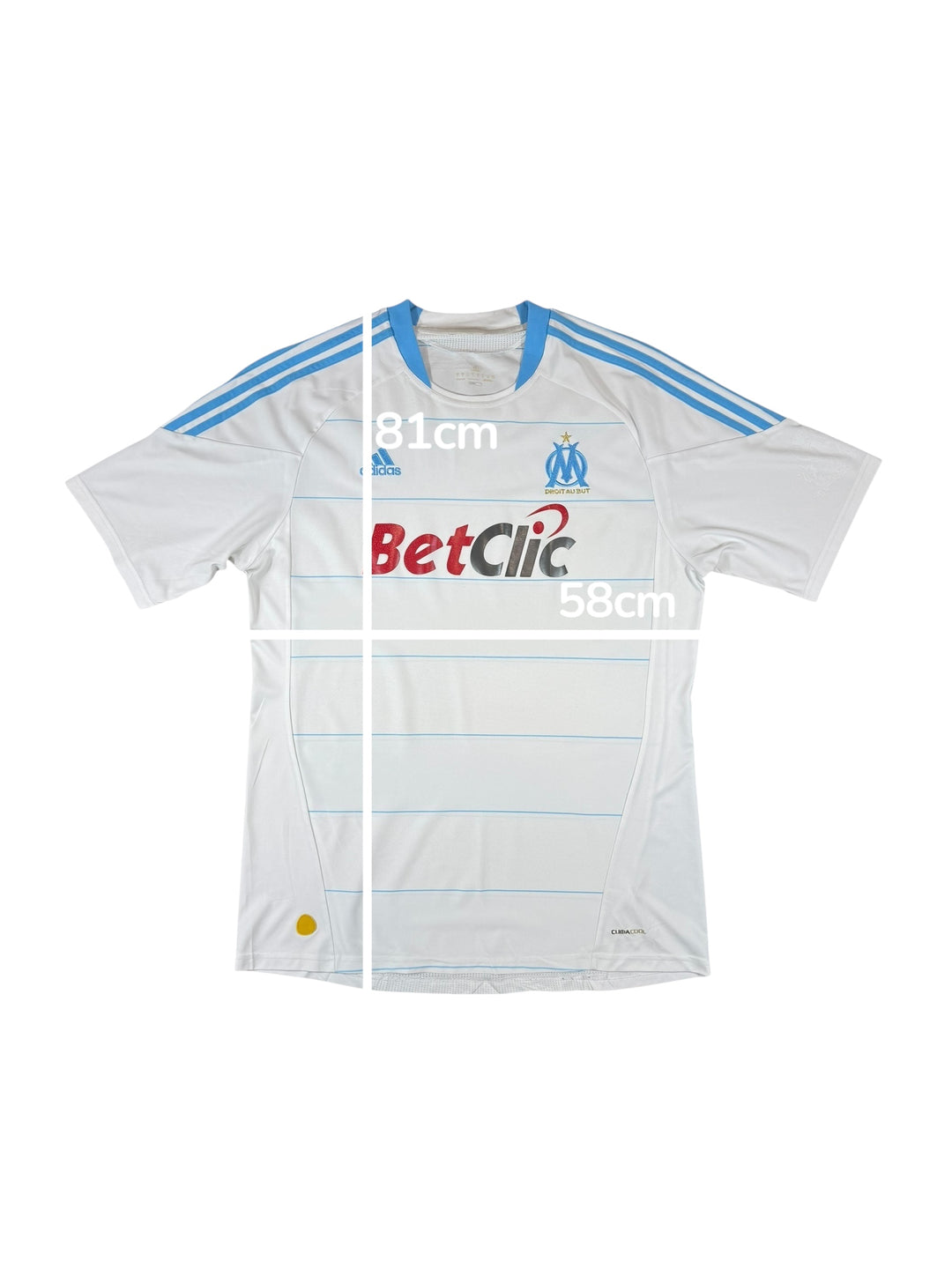 2010/11 Marseille Adidas Home Shirt - 8/10 - (XL)