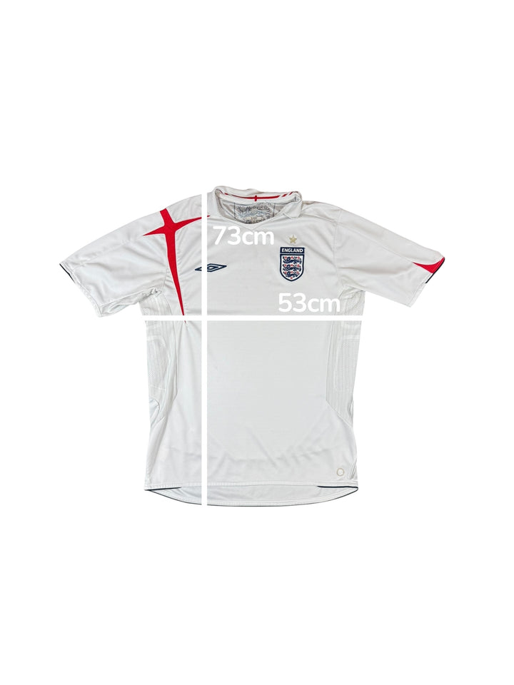 2005-07 England Umbro Home Shirt - 8/10 - (M)