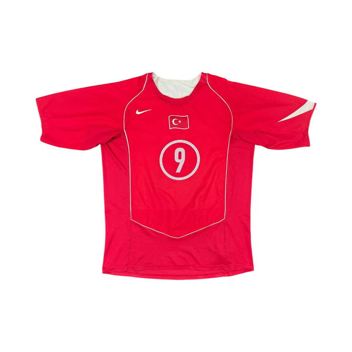 2004-05 Turkey Nike Home Shirt HAKAN SUKUR #9 - 8/10 - (XL)