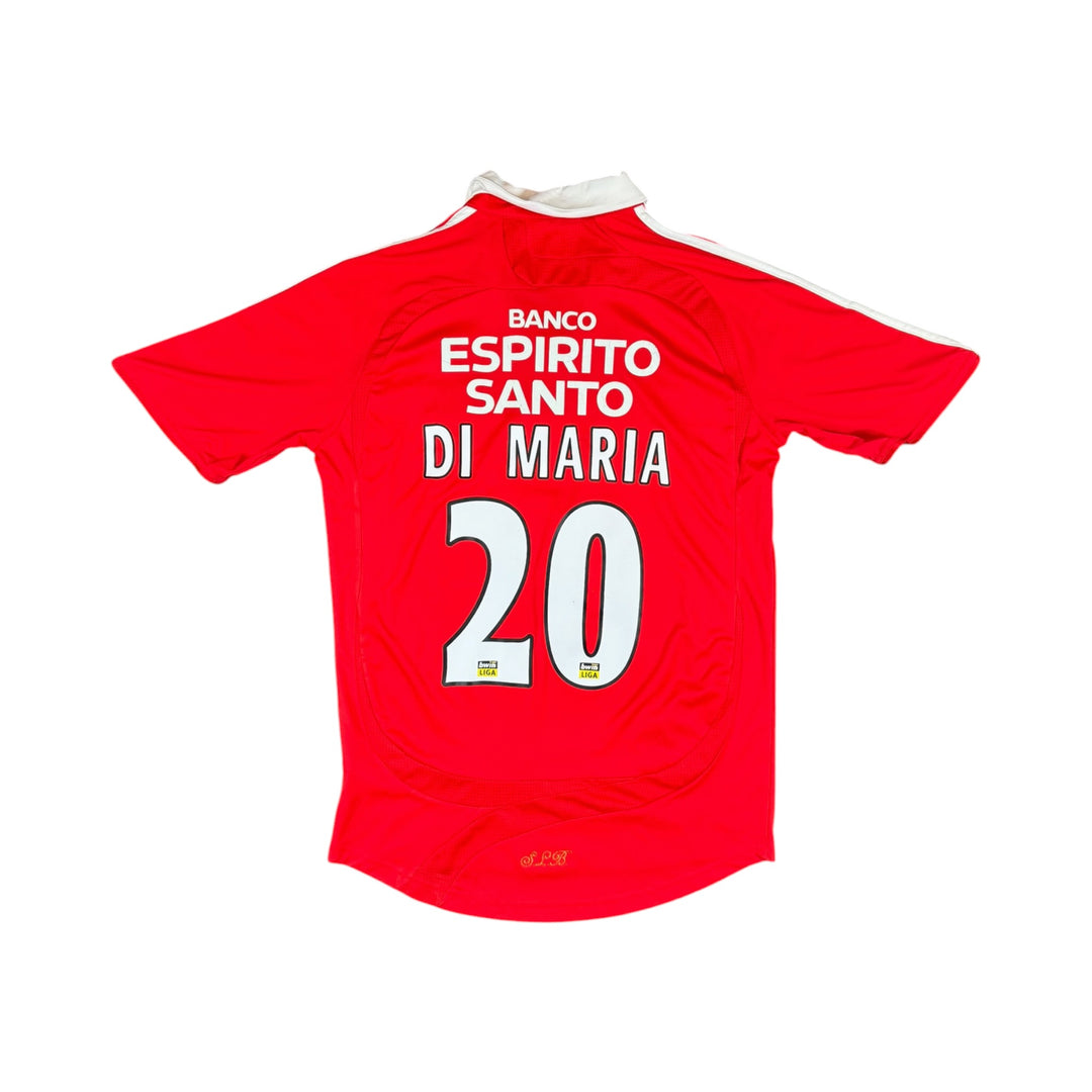 2007-08 Benfica Adidas Home Shirt DI MARIA #20 - 7/10 - (S)