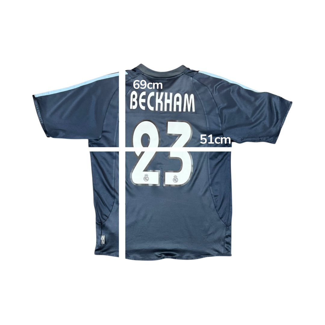 2003-04 Real Madrid Adidas Away Shirt #23 BECKHAM - 9/10 - (M)