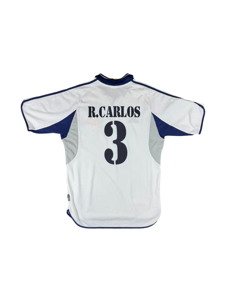2000/01 Real Madrid Adidas Home Shirt #3 R. CARLOS - 8/10 - (S)