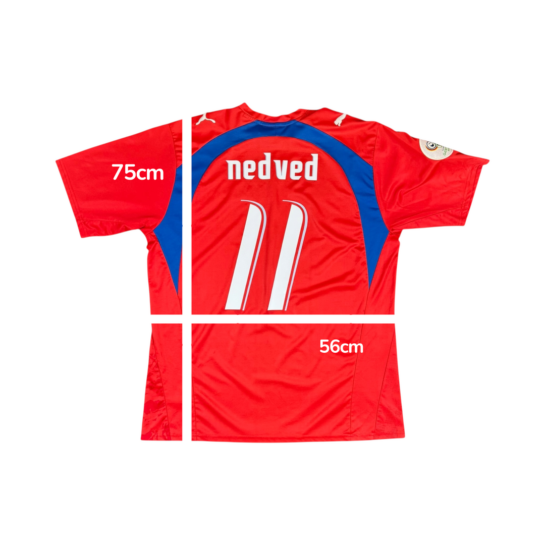 2006-08 Czech Republic Puma Home Shirt #11 NEDVED - 10/10 - (XL)
