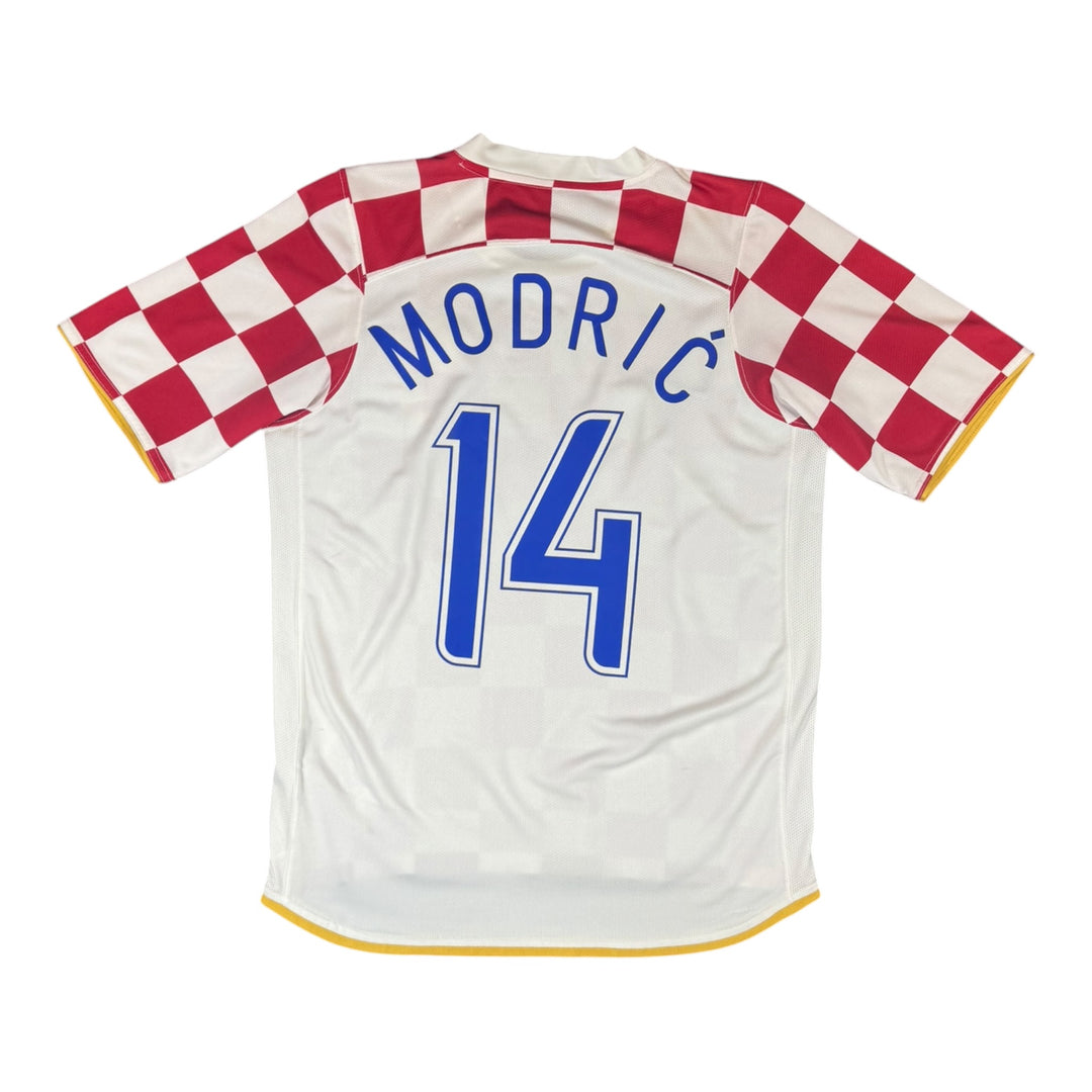 2006-08 Croatia Home Shirt MODRIC #14 - 8/10 - (XL)