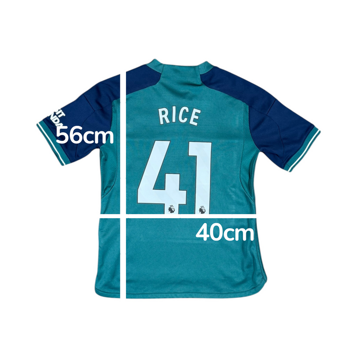 2023-24 Arsenal Third Shirt RICE #41 - 9/10 - (11-12 Years)