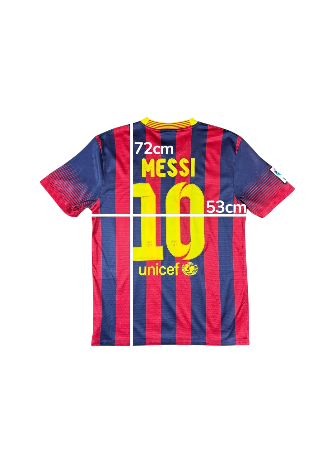 2013/14 Barcelona Nike Home Shirt #10 MESSI - 8/10 - (M)