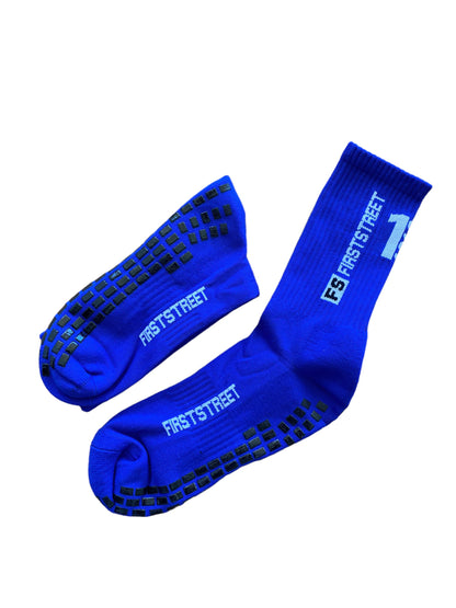 Navy Blue First Street Grip Socks