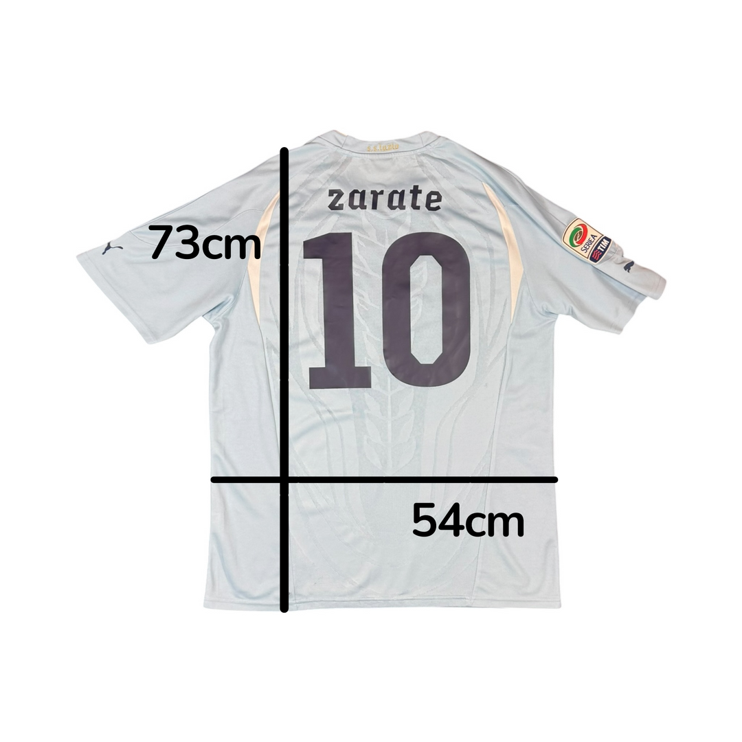 2010-11 Lazio Home Shirt ZARATE #10 - 8/10 - (L)