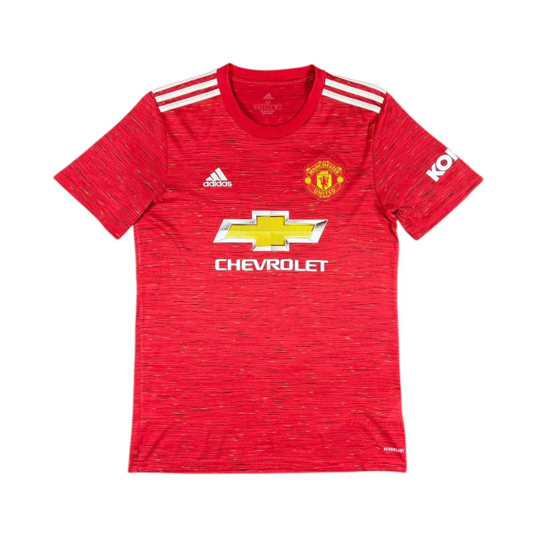2020-21 Manchester United Adidas Home Shirt #18 B. FERNANDES - 9/10 - (M)