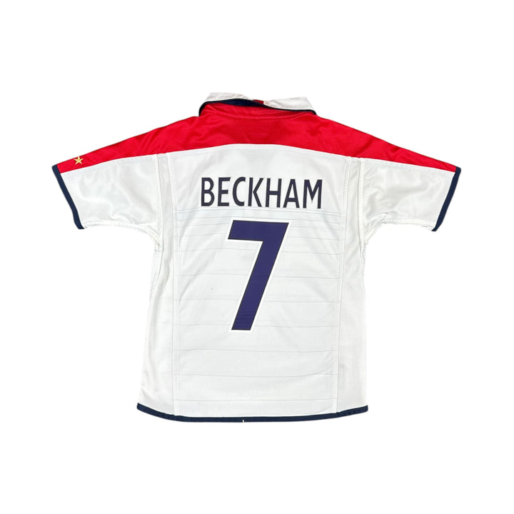 2003-05 England Home Reversible Shirt BECKHAM #7 - 8/10 - (6-7 Years)