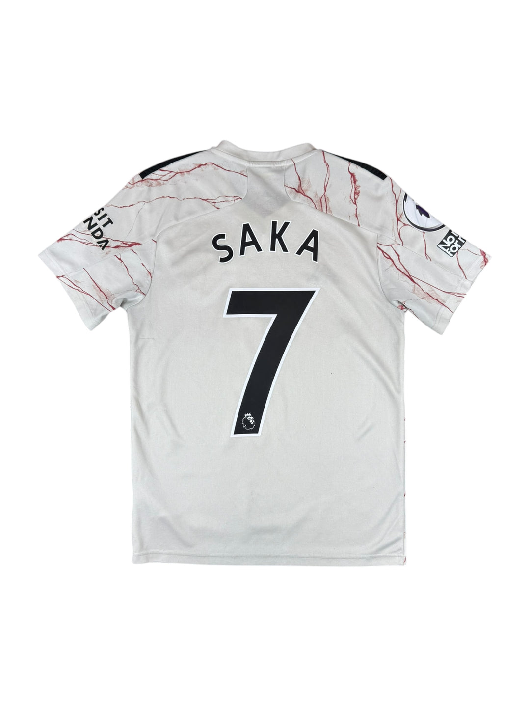 2020/21 Arsenal Adidas Football Shirt #7 Saka - 8/10 - (S)