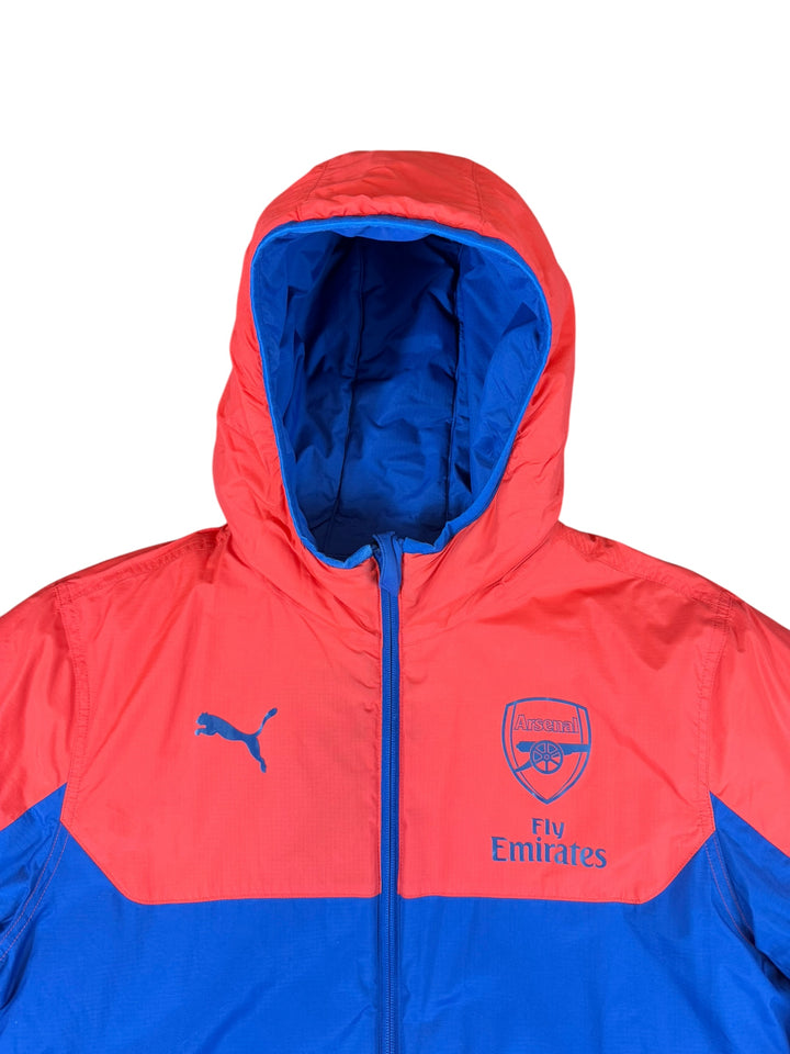 2014/15 Arsenal Puma Football Bench Jacket Reversible - 9/10 - (M)