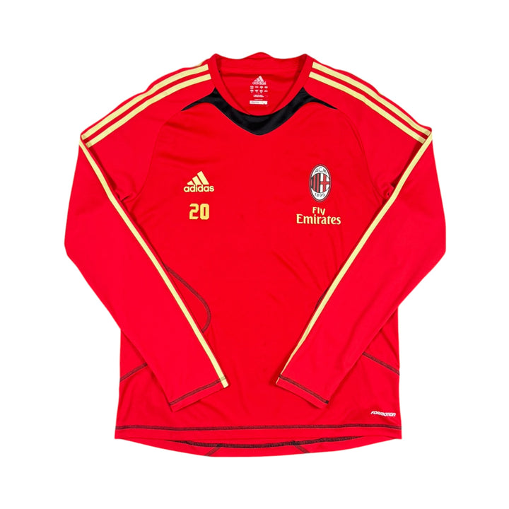 2010-11 AC Milan Adidas L/S Training Shirt Player Issue - 10/10 - (XL)