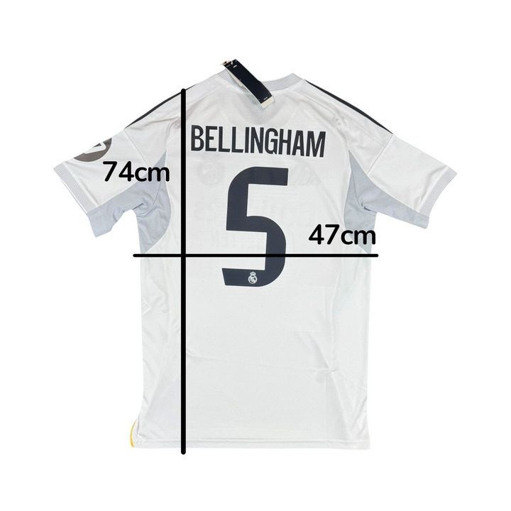 2025-26 Real Madrid Adidas Home Shirt #5 BELLINGHAM Brand New