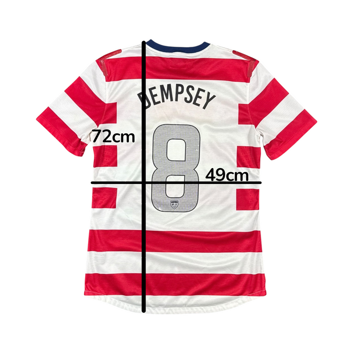 2012-13 USA Nike Home WALDO Player Authentic Shirt DEMPSEY #8 - 7/10 - (L)