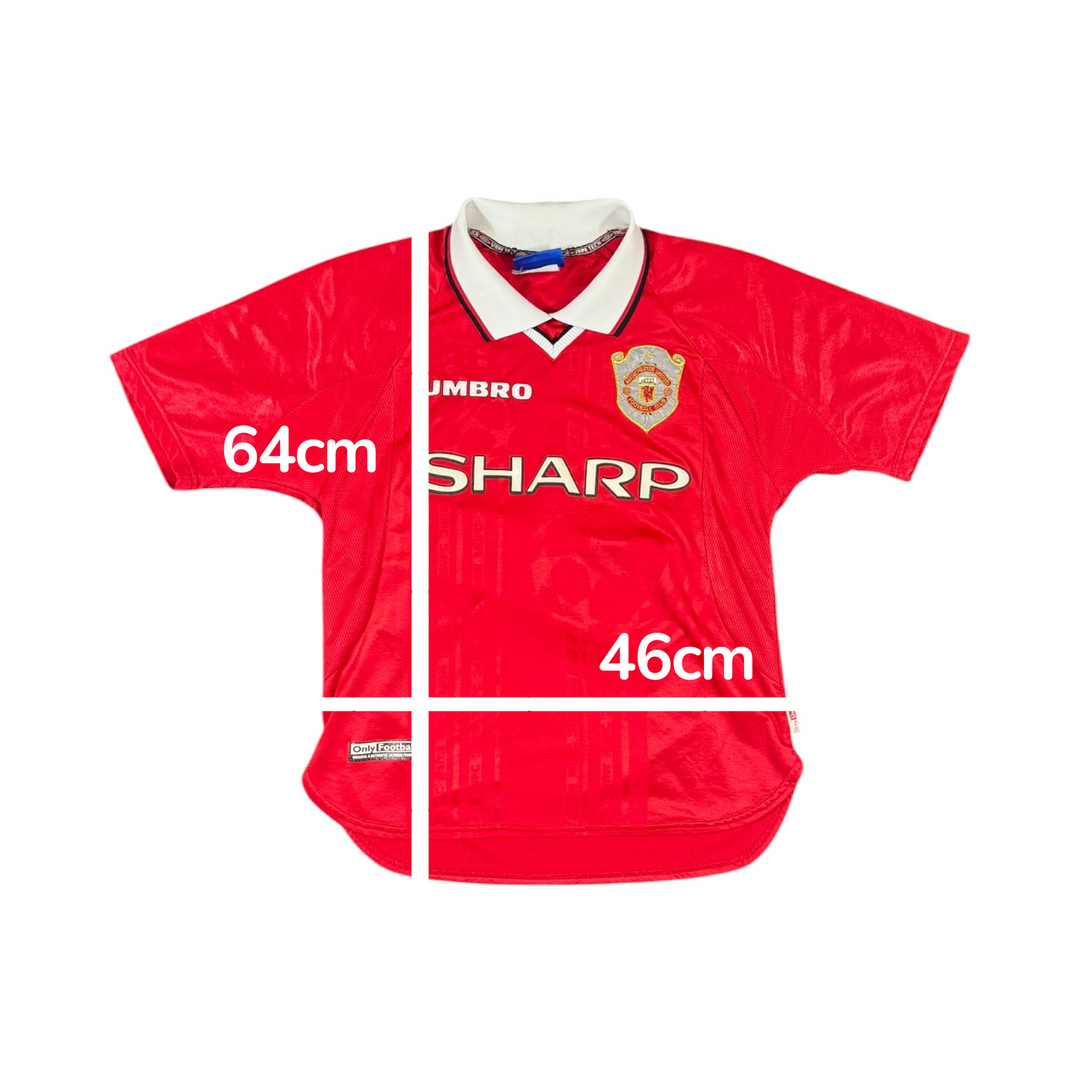 1997-00 Manchester United Home CL Shirt - 8/10 -(S)