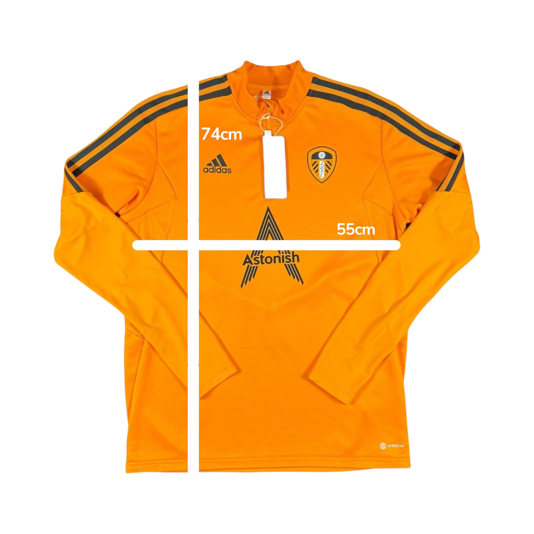 2022-23 Leeds United Adidas 1/4 Zip Training Top Brand New (L)