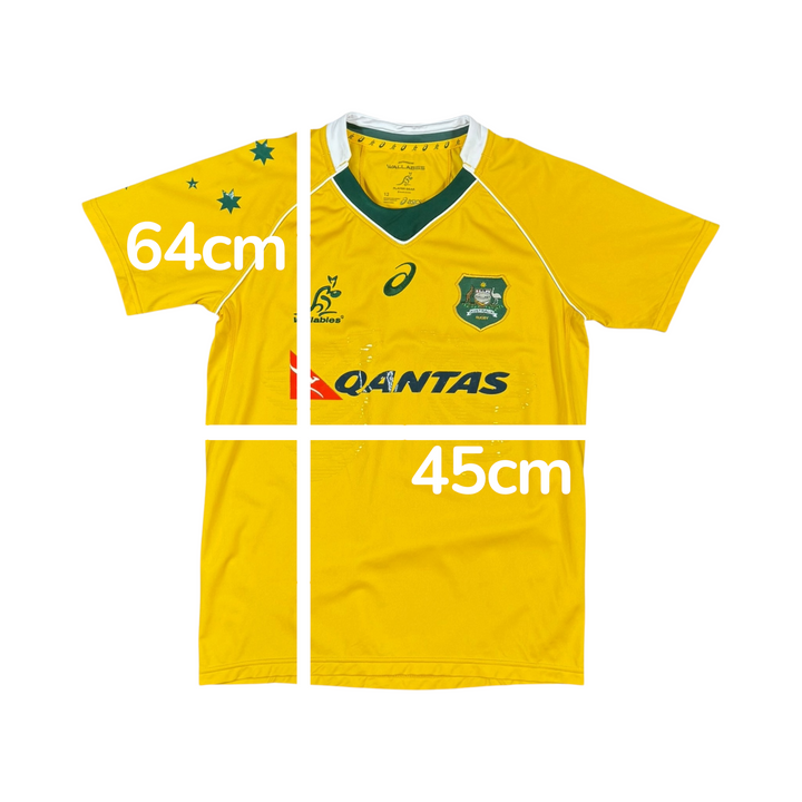 2016-17 Australia Asics Rugby Home Shirt - 9/10 - (12-13 Years)