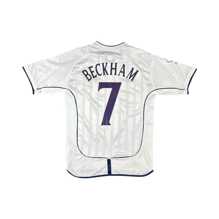 2001-03 England Umbro Home Shirt BECKHAM #7 - 8/10 - (M)