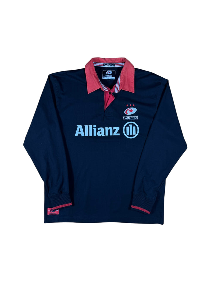 Saracens Longsleeve Rugby Shirt - 9/10 - (L)