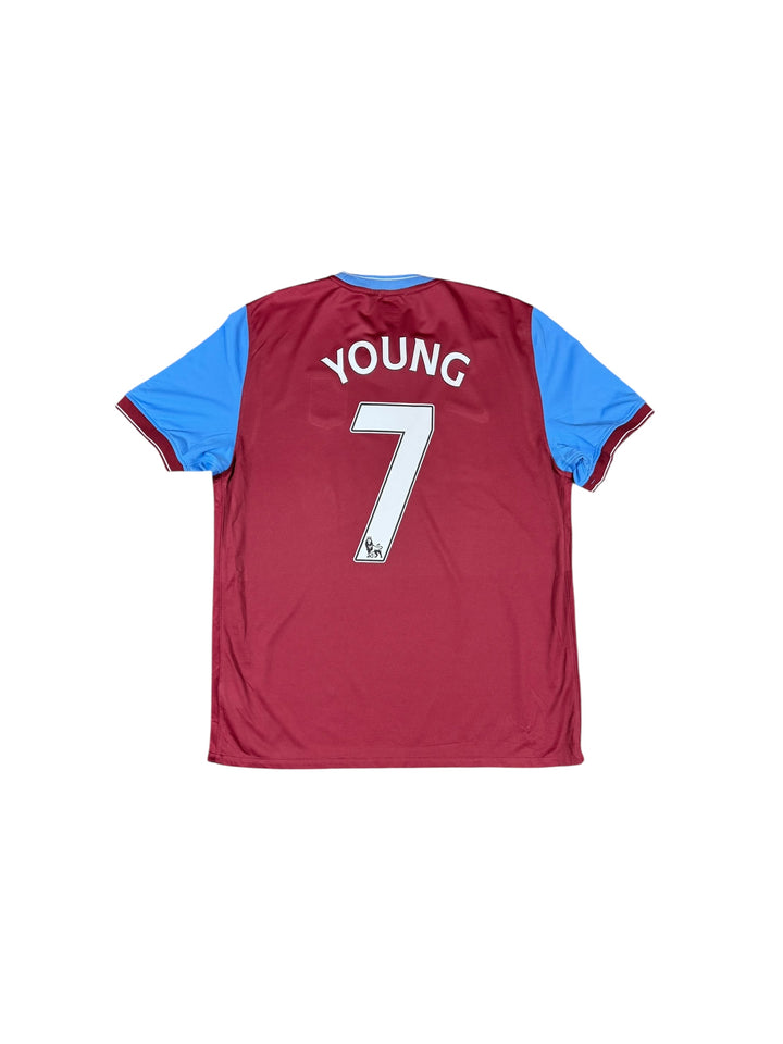 2008-09 Aston Villa Nike Home Shirt #7 YOUNG - 9/10 - (XL)