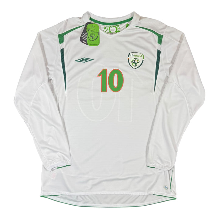 2005-07 Ireland Away Shirt L/S KEANE #10 Brand New (XL)