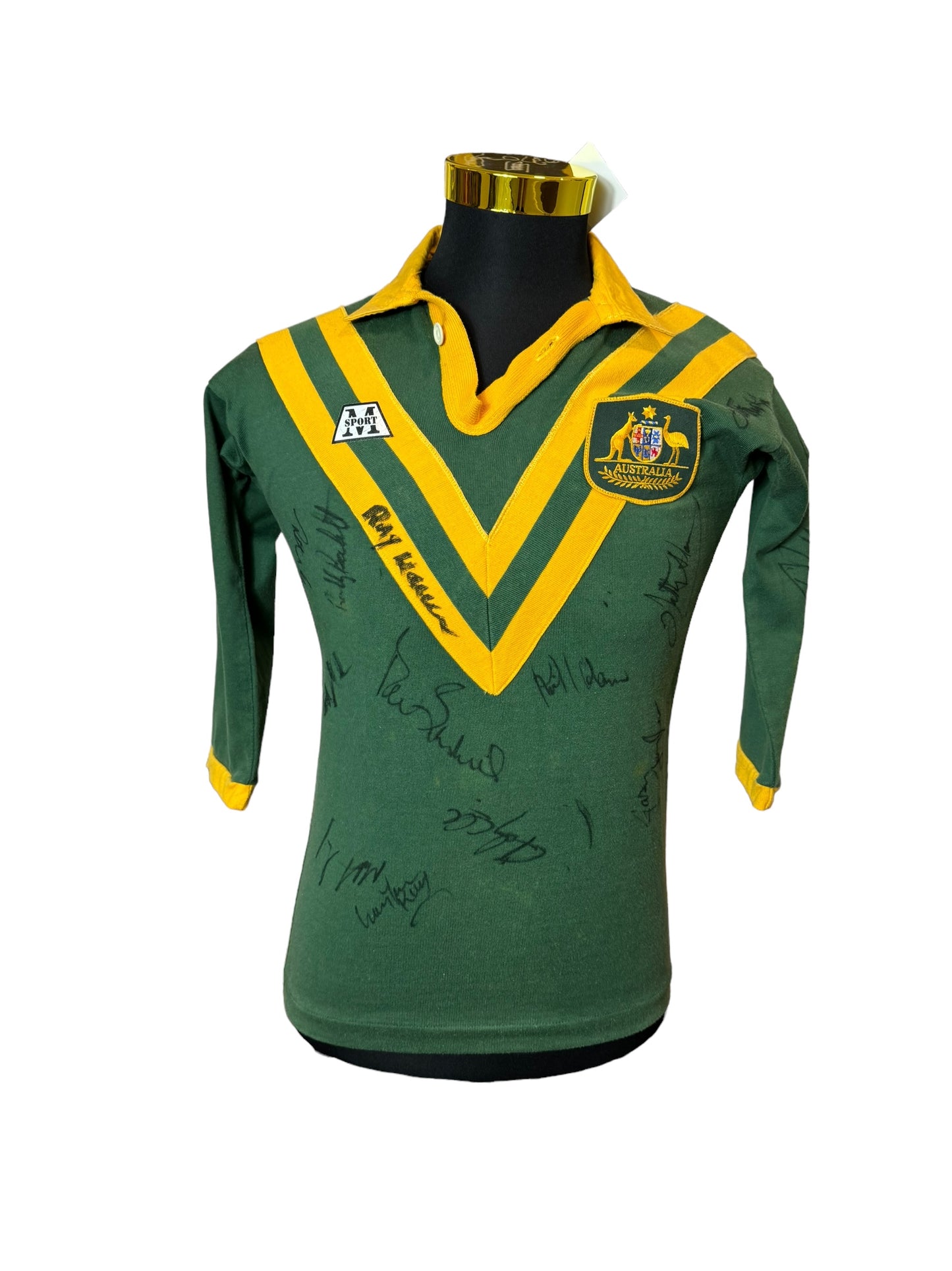 Australia Rugby Longsleeves Jersey Fully Signed 90s