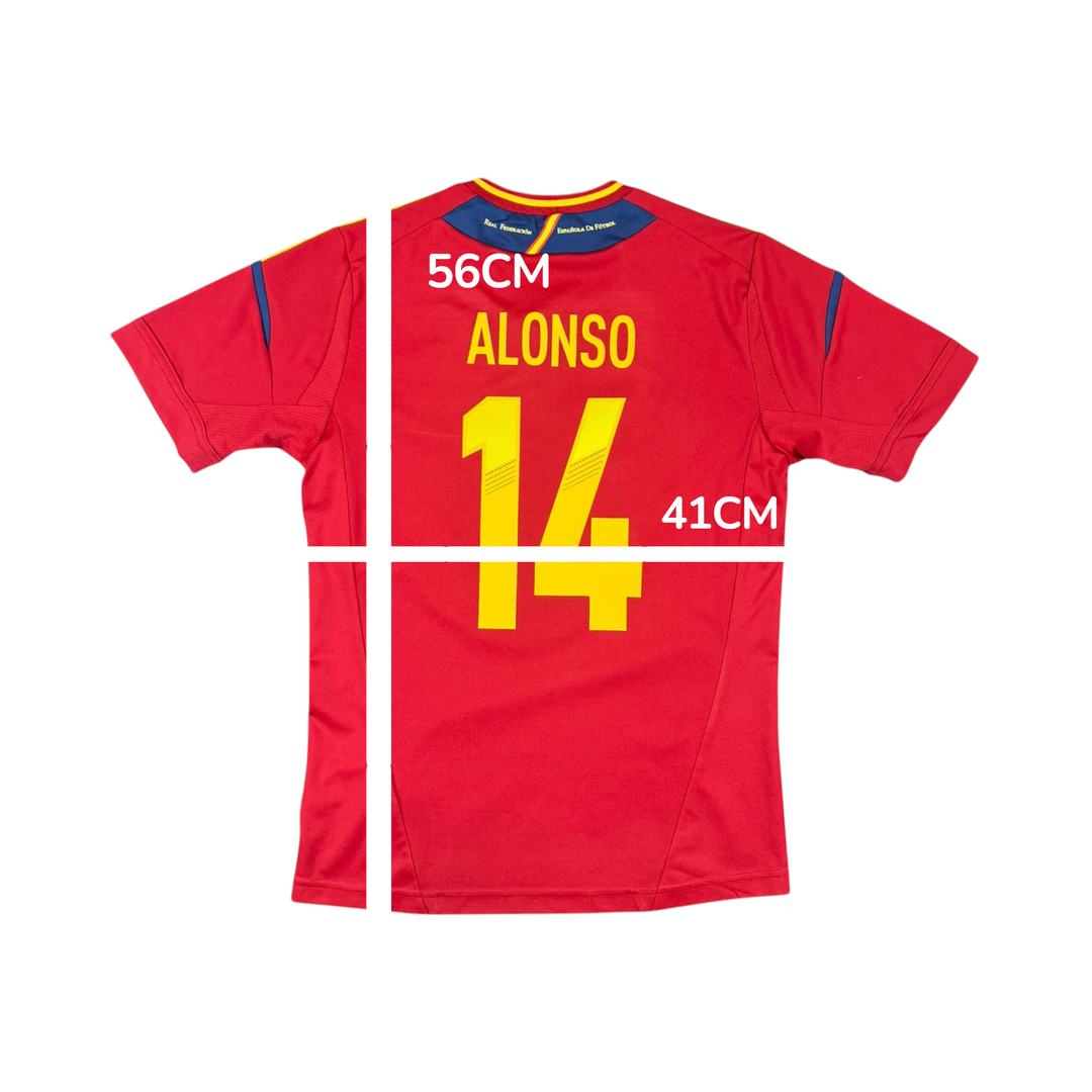 2011-12 Spain Adidas Home Shirt ALONSO #14 - 8/10 - (11-12 Years)
