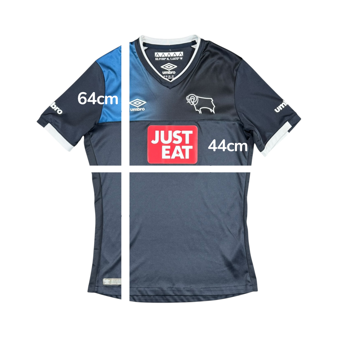 2016-17 Derby County Umbro Away Shirt - 9/10 - (14-15 Years)