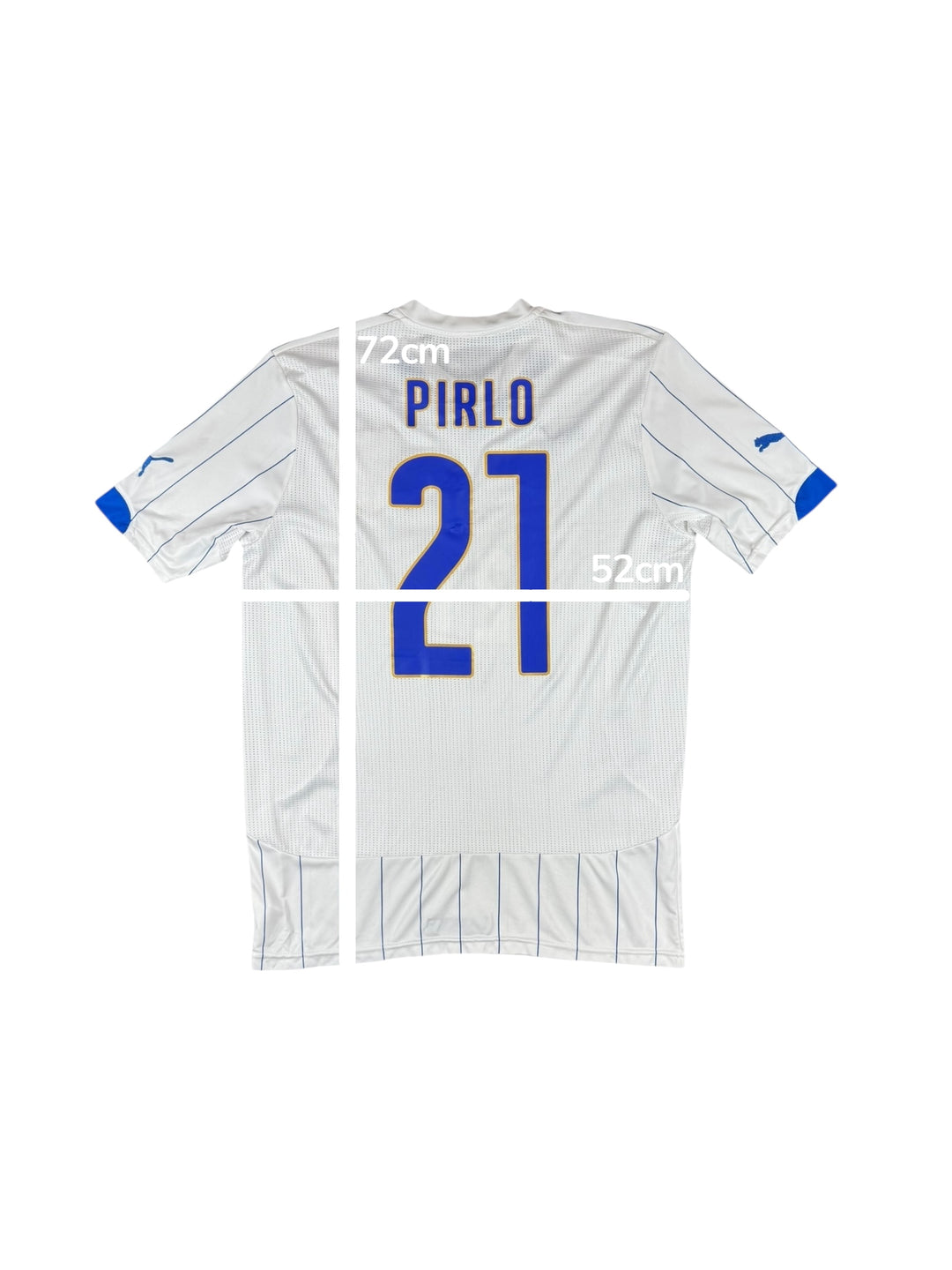 2014-15 Italy Puma Away Shirt #21 PIRLO - 9/10 - (M)
