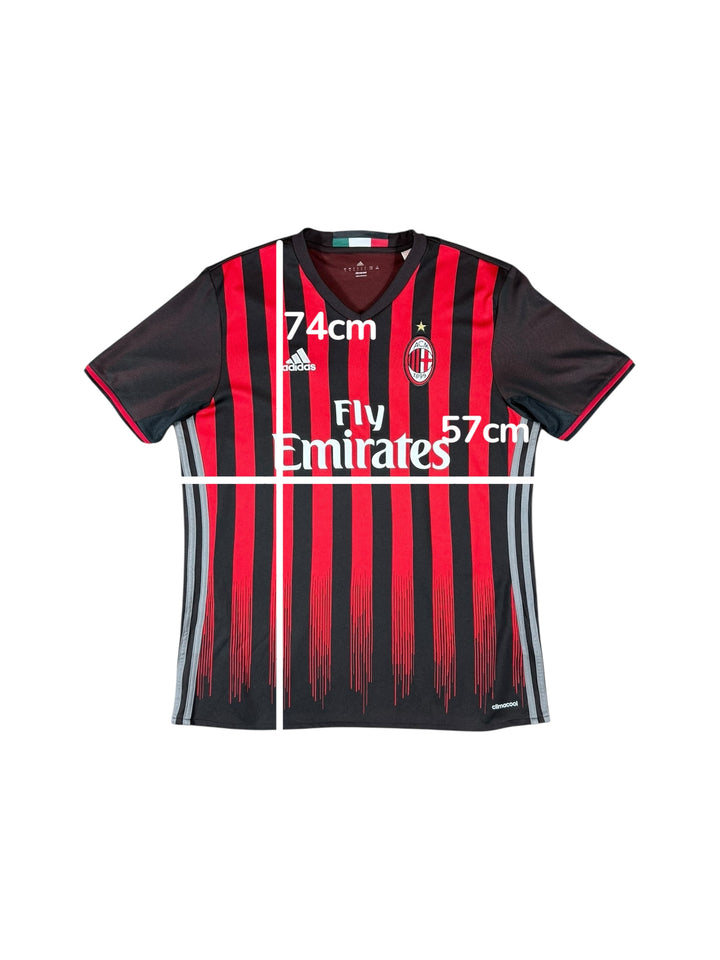 2016/17 AC Milan Adidas Home Shirt - 9/10 - (L)