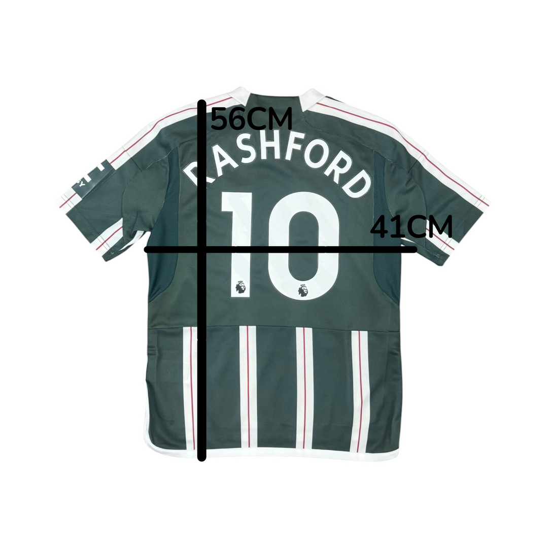 2023-24 Manchester United Away Shirt RASHFORD #10 Brand New (11-12 Years)