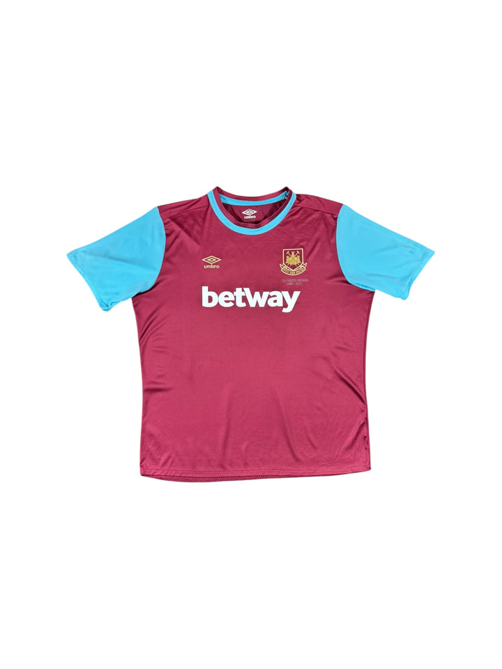 2015-16 West Ham Umbro Home Shirt #16 NOBLE - 7/10 - (2XL)