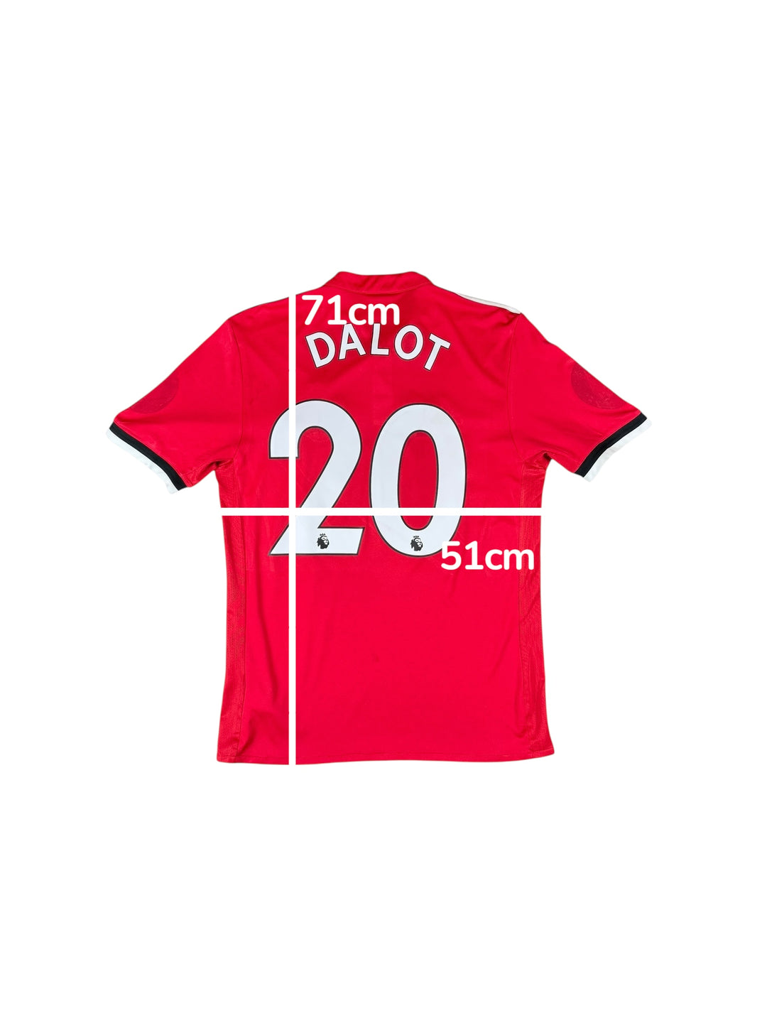 2017/18 Manchester United Adidas Home Shirt #20 DALOT - 7/10 - (M)