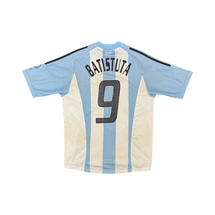 2002-04 Argentina Adidas Home Shirt BATISTUTA #9 - 8/10 - (L)