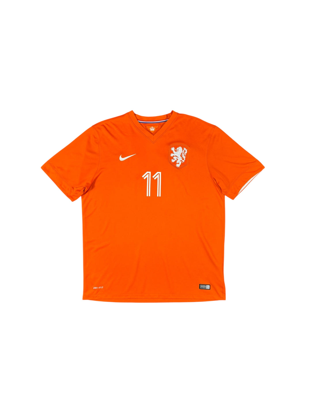 2014-15 Netherlands Nike Home Shirt #11 ROBBEN - 9/10 - (XL)