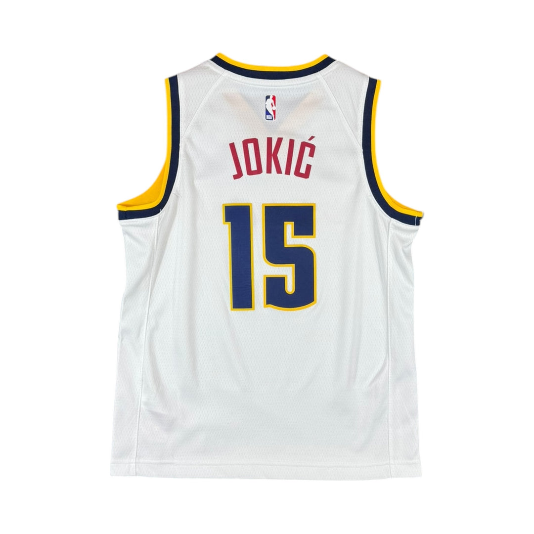2018-25 Denver Nuggets Nike #15 JOKIC Basketball Jersey - 7/10 - (10-12 Years)