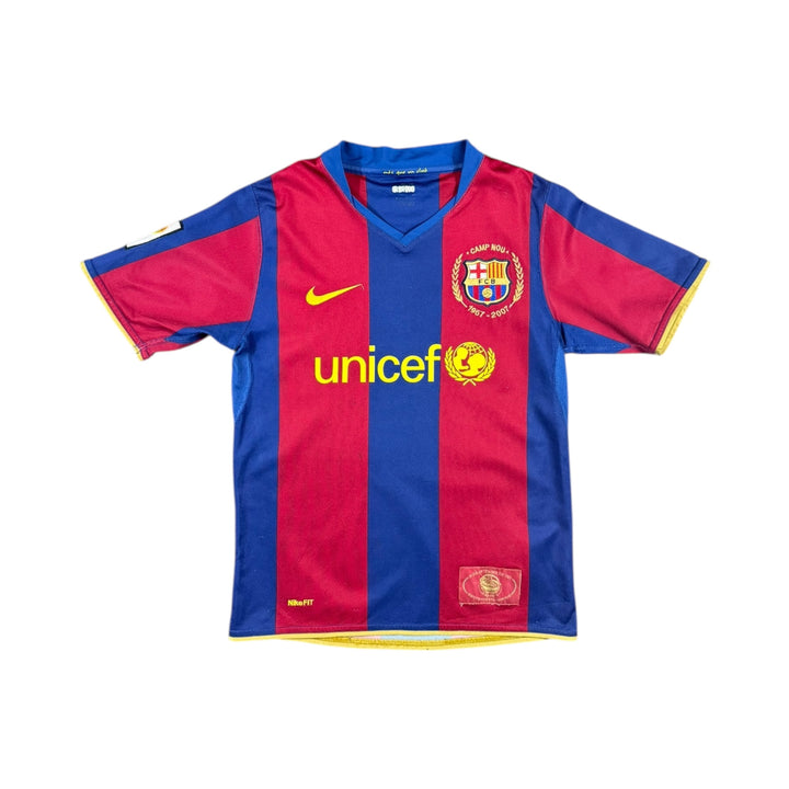 2007-08 Barcelona Nike Home Shirt #19 MESSI - 8/10 - (11-12 Years)