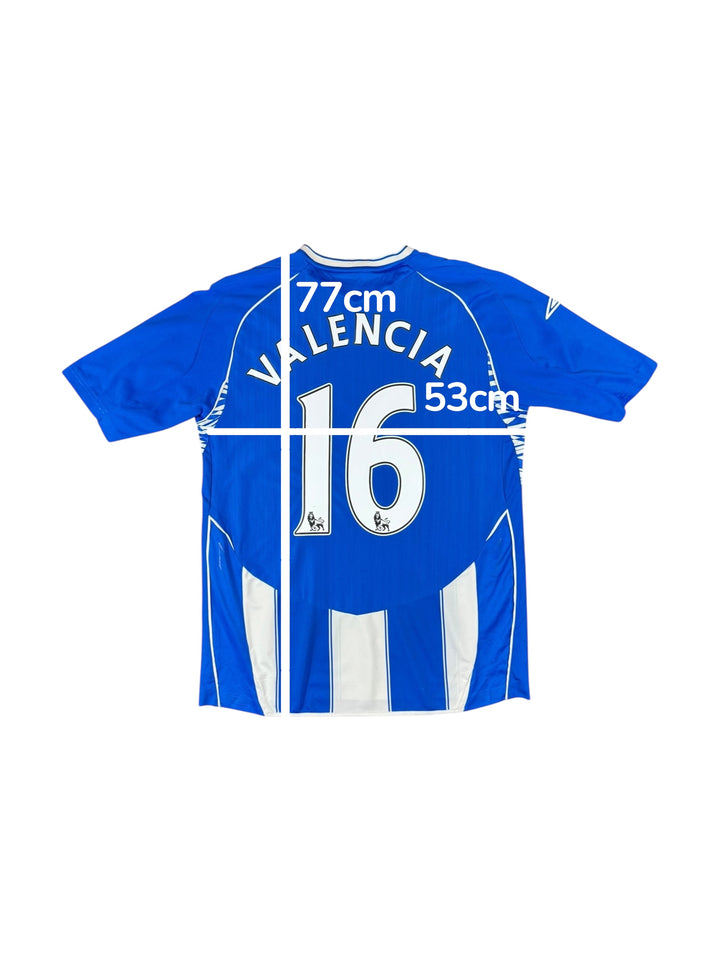 2007-08 Wigan Umbro Home Shirt #16 VALENCIA - 8/10 - (L)