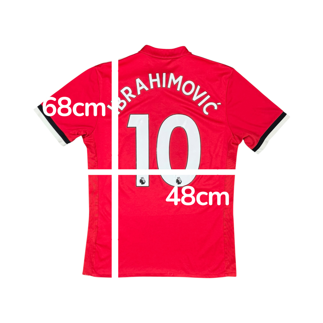2017-18 Manchester United Adidas Home Shirt IBRAHIMOVIC #10 - 8/10 - (M)