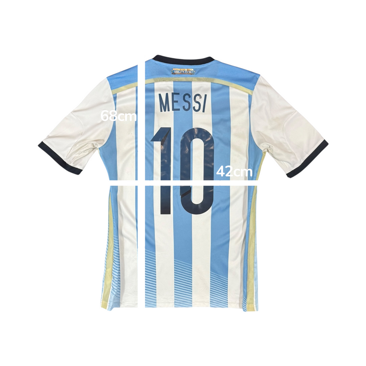 2014-15 Argentina Adidas Home Shirt MESSI #10 - 8/10 - (S)