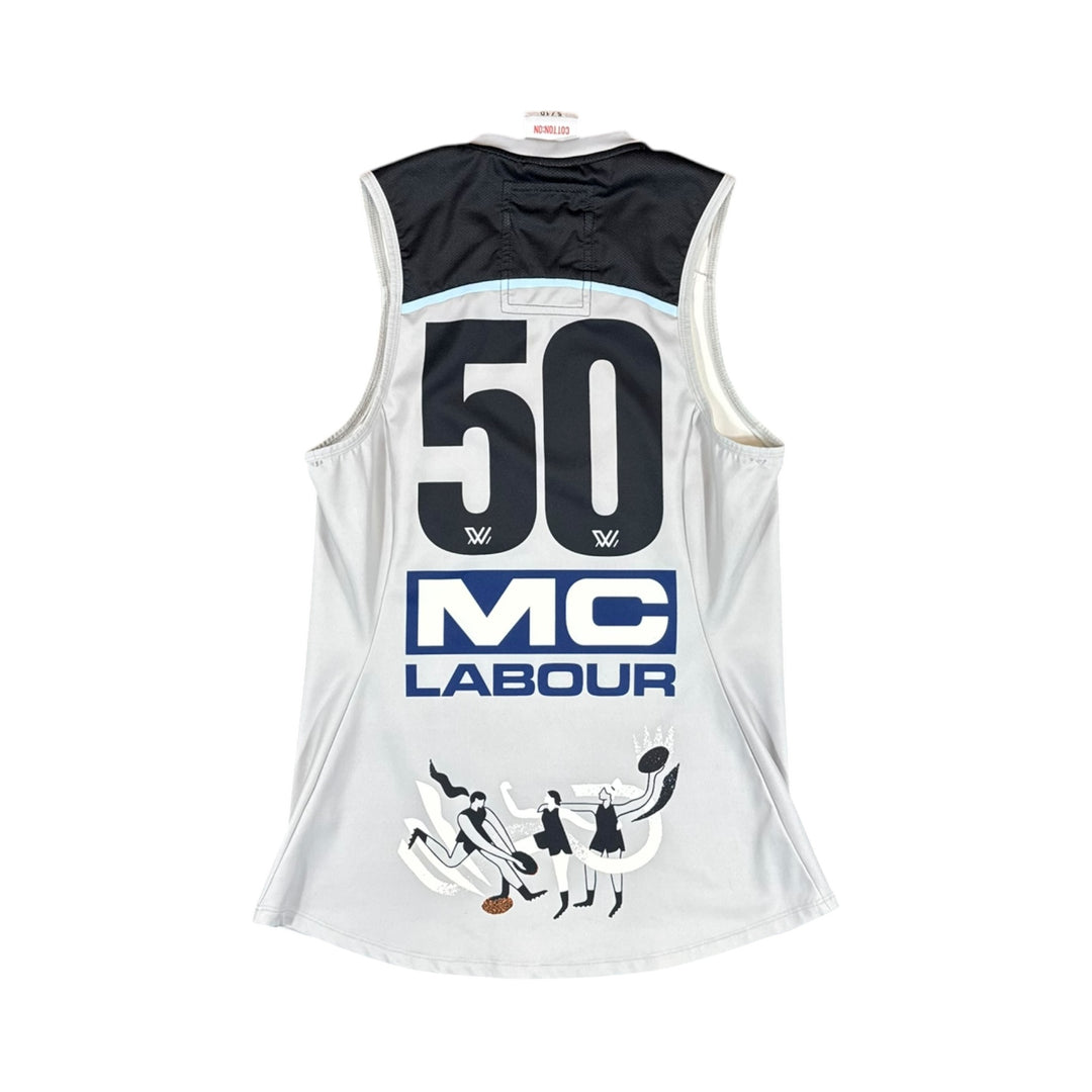 2019–20 Carlton AFLW Indigenous Round Cotton On Away Jersey Match Issue Spare - 9/10 - (S)