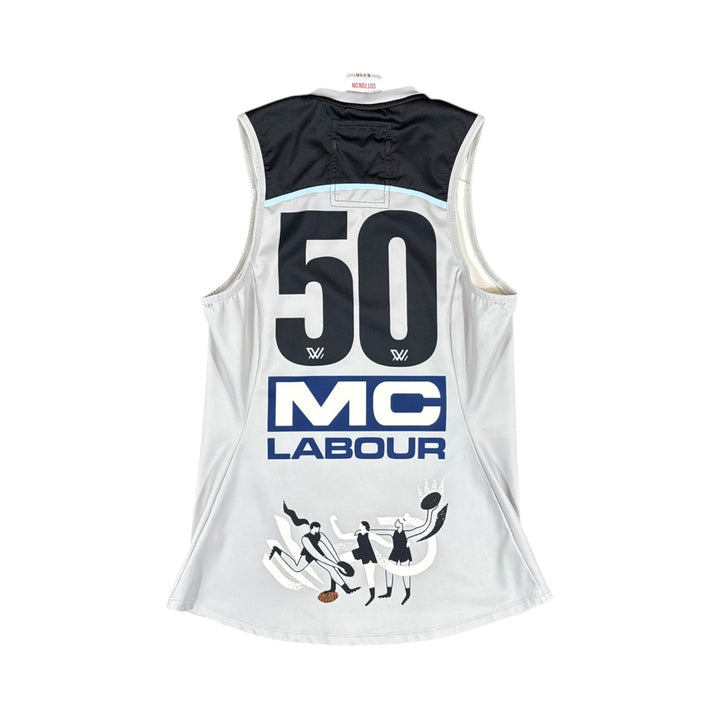 2019–20 Carlton AFLW Indigenous Round Cotton On Away Jersey Match Issue Spare - 9/10 - (S)