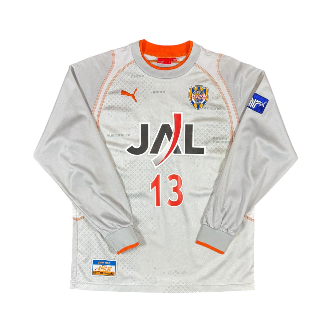 2005-06 Shimizu S-Pulse Puma Away L/S Shirt #13 - 8/10 - (L)