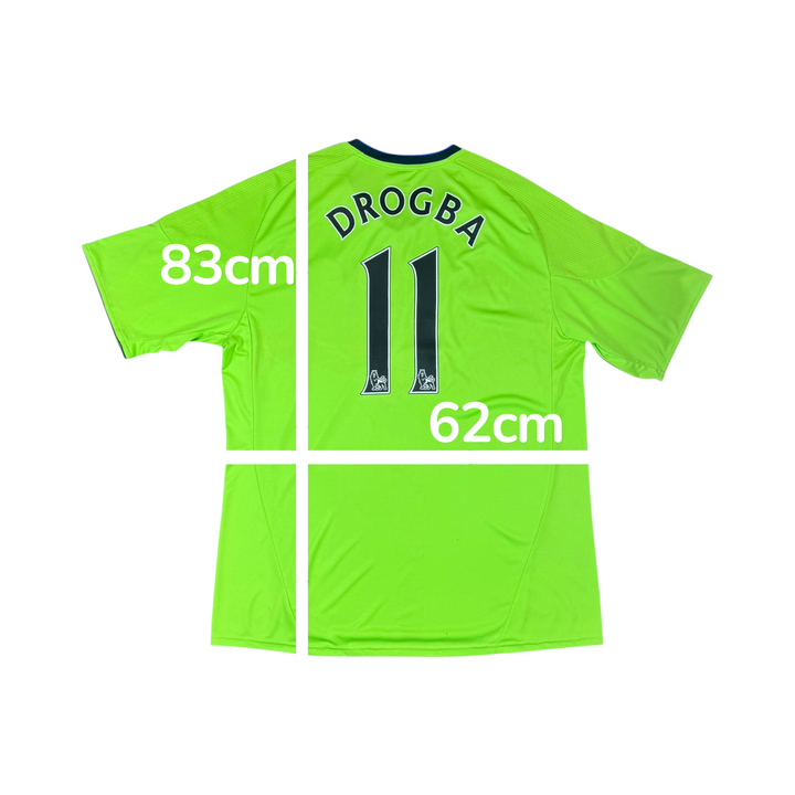 2010-11 Chelsea Adidas Third Shirt DROGBA #11 - 8/10 - (2XL)