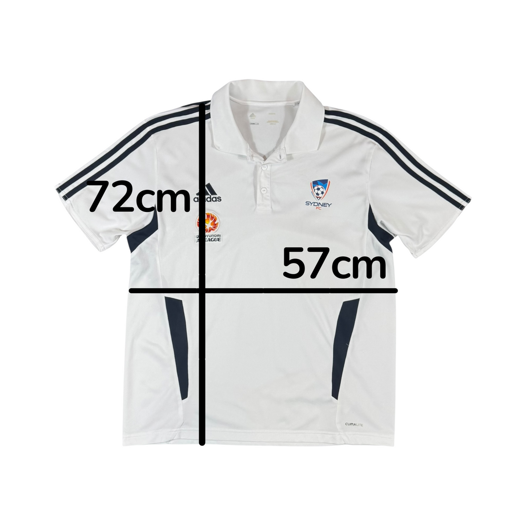 2011-12 Sydney FC Adidas Team Polo Shirt - 7/10 - (XL)
