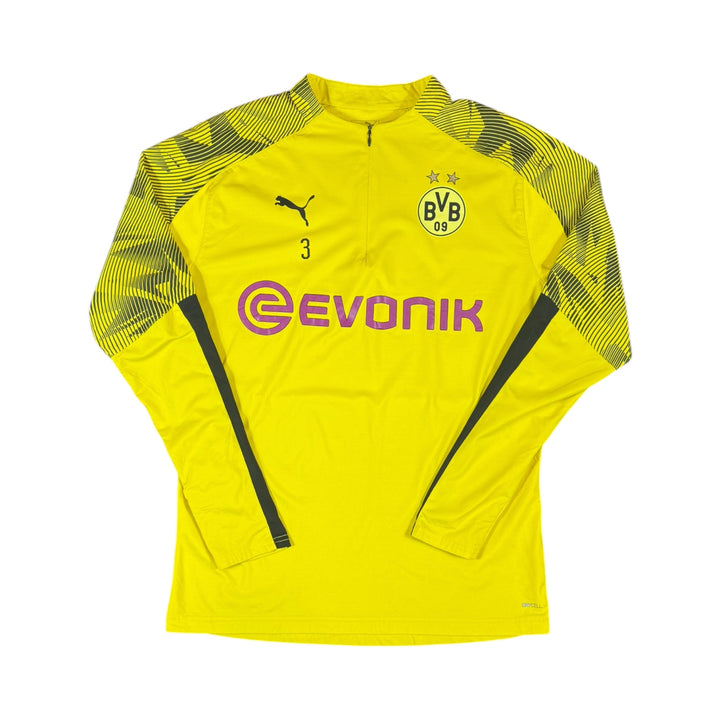 2019-20 Borussia Dortmund Puma 1/4 Zip Training L/S Shirt Player Issue #3 - 8/10 - (L)